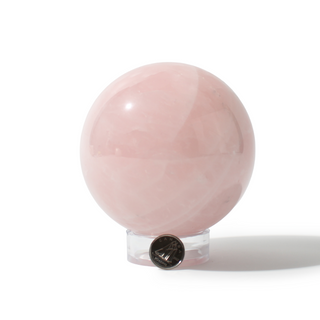 Rose Quartz Sphere Unique #104 - 3 3/4" from Stonebridge Imports