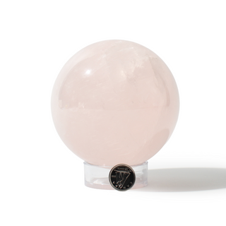 Rose Quartz Sphere Unique #110 - 3 5/8" from Stonebridge Imports