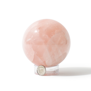 Rose Quartz Sphere Unique #112 - 3 1/2" from Stonebridge Imports