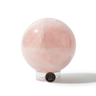 Rose Quartz Sphere Unique #121 - 3 7/8" from Stonebridge Imports