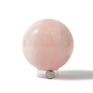 Rose Quartz Sphere Unique #123 - 4" from Stonebridge Imports