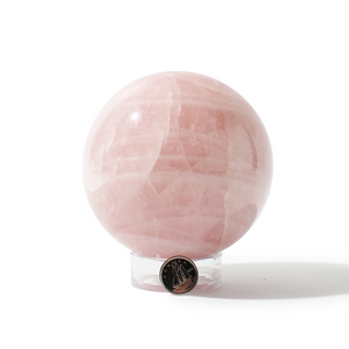 Rose Quartz Sphere Unique #125 - 3 3/4" from Stonebridge Imports