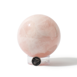 Rose Quartz Sphere Unique #128 - 3 1/2" from Stonebridge Imports