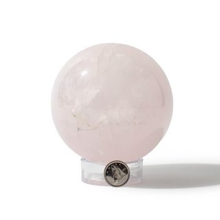 Rose Quartz Sphere Unique #130 - 3 5/8" from Stonebridge Imports