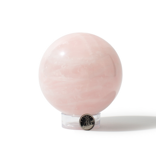 Rose Quartz Sphere Unique #133 - 3 3/4" from Stonebridge Imports