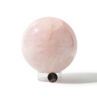 Rose Quartz Sphere Unique #135 - 4" from Stonebridge Imports