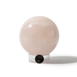 Rose Quartz Sphere Unique #140 - 3 1/4" from Stonebridge Imports