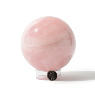 Rose Quartz Sphere Unique #151 - 3 3/4" from Stonebridge Imports