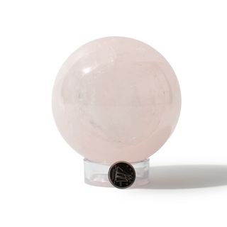 Rose Quartz Sphere Unique #154 - 3 3/8" from Stonebridge Imports