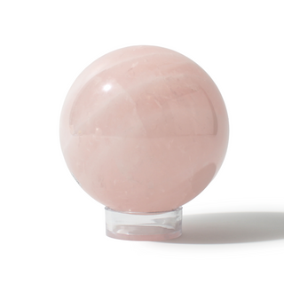 Rose Quartz Sphere Unique #155 - 3 3/4" from Stonebridge Imports