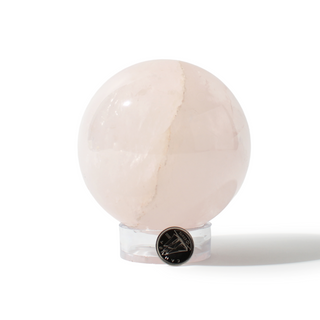 Rose Quartz Sphere Unique #156 - 3 1/4" from Stonebridge Imports
