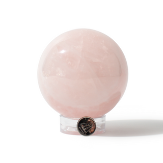 Rose Quartz Sphere Unique #169 - 3 1/2" from Stonebridge Imports