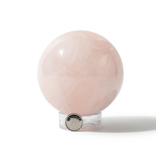 Rose Quartz Sphere Unique #172 - 3 1/2" from Stonebridge Imports
