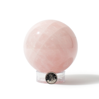 Rose Quartz Sphere Unique #183 - 3 3/8" from Stonebridge Imports