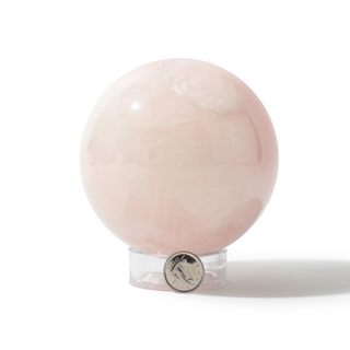 Rose Quartz Sphere Unique #187 - 3 1/2" from Stonebridge Imports