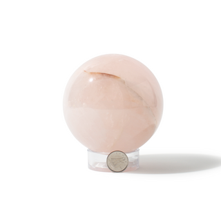 Rose Quartz Sphere Unique #35 - 3 3/8" from Stonebridge Imports