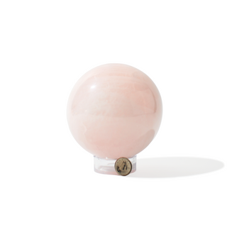 Rose Quartz Sphere Unique #41 - 4" from Stonebridge Imports
