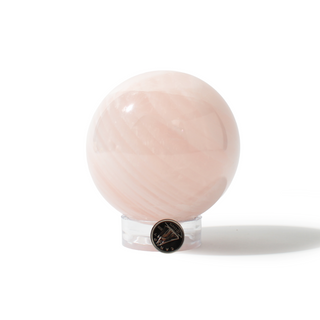 Rose Quartz Sphere Unique #46 - 3 3/8" from Stonebridge Imports
