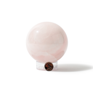 Rose Quartz Sphere Unique #47 - 3 3/8" from Stonebridge Imports