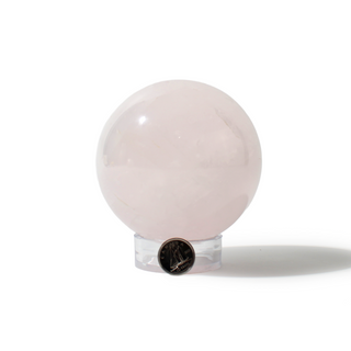 Rose Quartz Sphere Unique #49 - 3 3/8" from Stonebridge Imports
