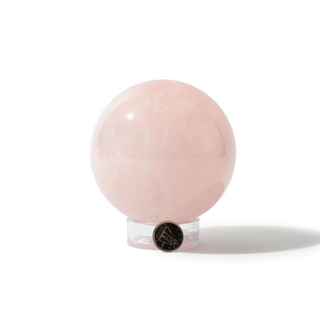 Rose Quartz Sphere Unique #64 - 3 1/2" from Stonebridge Imports