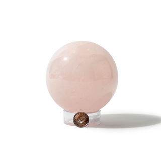Rose Quartz Sphere Unique #65 - 3 3/8" from Stonebridge Imports