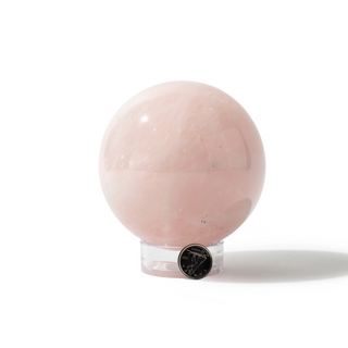 Rose Quartz Sphere Unique #73 - 3 1/2" from Stonebridge Imports
