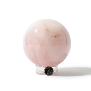 Rose Quartz Sphere Unique #89 - 3 3/4" from Stonebridge Imports