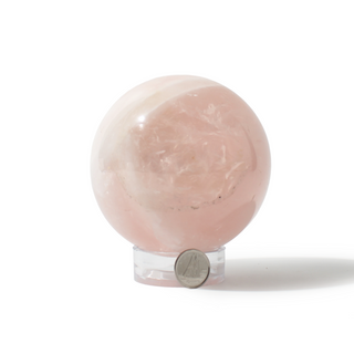 Rose Quartz Sphere Unique #93 - 3 1/2" from Stonebridge Imports
