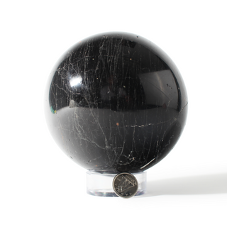 Tourmaline with Hematite Sphere Unique #5 - 4 1/4" from Stonebridge Imports