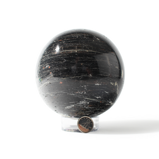 Tourmaline with Hematite Sphere Unique #8 - 4 1/8" from Stonebridge Imports
