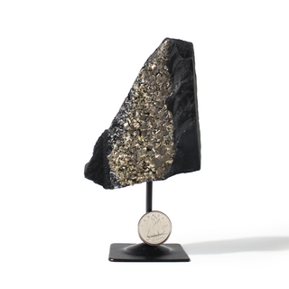 Pyrite on Basalt Specimen on Stand #2 from Stonebridge Imports