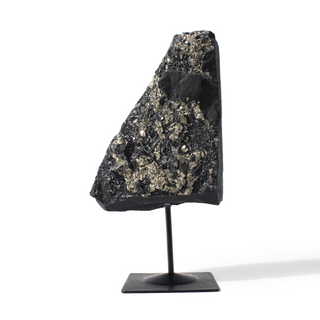 Pyrite on Basalt Specimen on Stand #5 from Stonebridge Imports