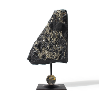 Pyrite on Basalt Specimen on Stand #5 from Stonebridge Imports