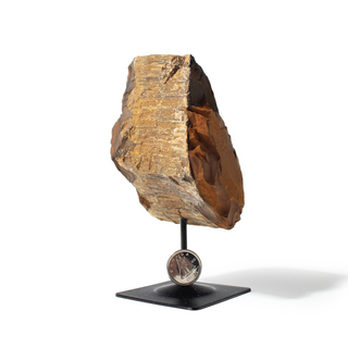 Tiger Eye on Metal Stand - 3 3/4" to 6 1/4" from Stonebridge Imports