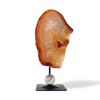 Agate Geode on Metal Stand - 3 1/2" to 5 1/2" from Stonebridge Imports