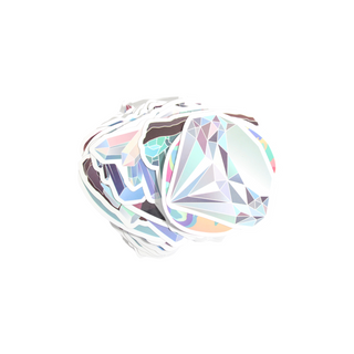 Autocollants en forme de grappe de cristal - Paquet de 50