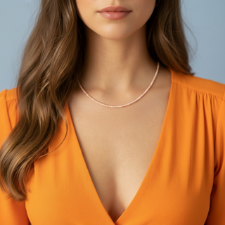 Sunstone Bead Necklace - 2-3mm from Stonebridge Imports