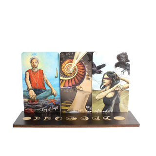 Moon Phase Tarot Card Holder - Type 2 (8" x 3")    from Stonebridge Imports