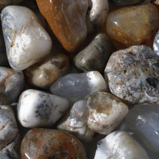 Agate Dendrite Tumbled Stones    from Stonebridge Imports