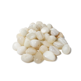 White Banded Agate Tumbled Stones Medium from Stonebridge Imports