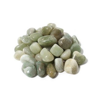 Green Aventurine Tumbled Stones - Light/Dark Medium from Stonebridge Imports