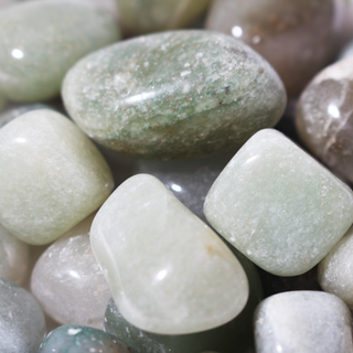 Green Aventurine Tumbled Stones - Light/Dark from Stonebridge Imports