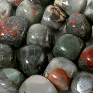 African Bloodstone Tumbled Stone    from Stonebridge Imports