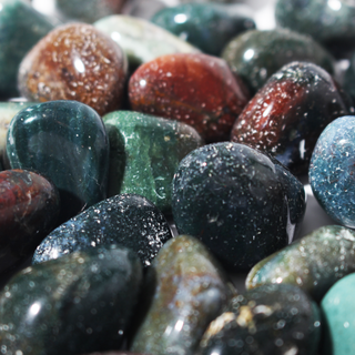 Indian Bloodstone Tumbled Stones from Stonebridge Imports