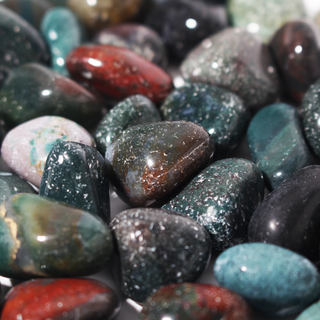 Indian Bloodstone Tumbled Stones from Stonebridge Imports