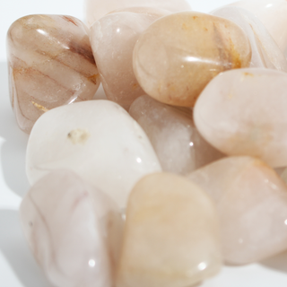 White Chalcedony Tumbled Stones