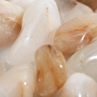White Chalcedony Tumbled Stones