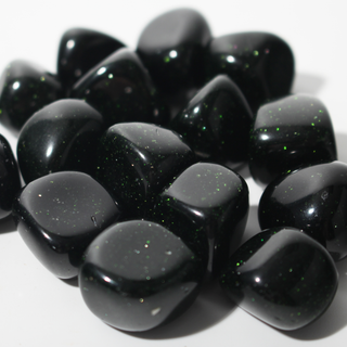 Green Goldstone Tumbled Stones (Synthetic) from Stonebridge Imports