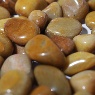 Yellow Jasper Tumbled Stones - India from Stonebridge Imports